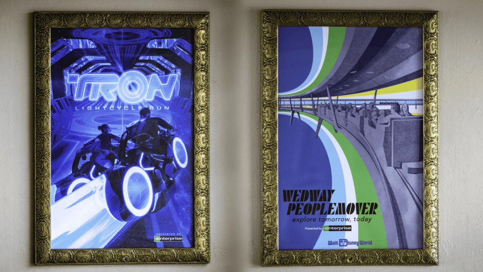 New TRON Lightcycle Run & PeopleMover Attraction Posters Debut
